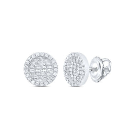 10K White Gold Gift - Ready Diamond Earrings Gift Edition - Splendid Jewellery