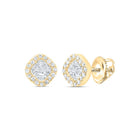 Diamond Earrings in 10K Yellow Gold with Fine Detail - Splendid Jewellery