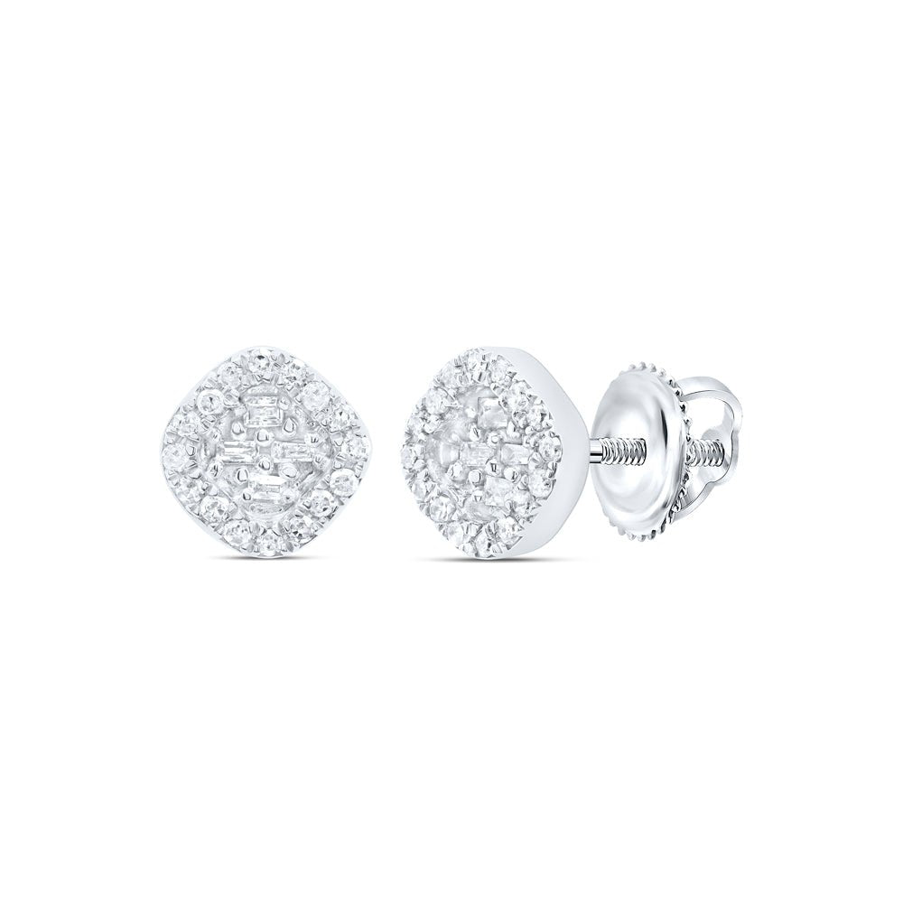 10K White Gold Luxury Diamond Earrings Gift Edition - Splendid Jewellery