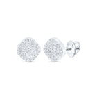 10K White Gold Baguette Diamond Earrings Gift Edition - Splendid Jewellery