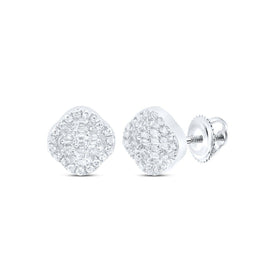 10K White Gold Baguette Diamond Earrings Gift Edition - Splendid Jewellery