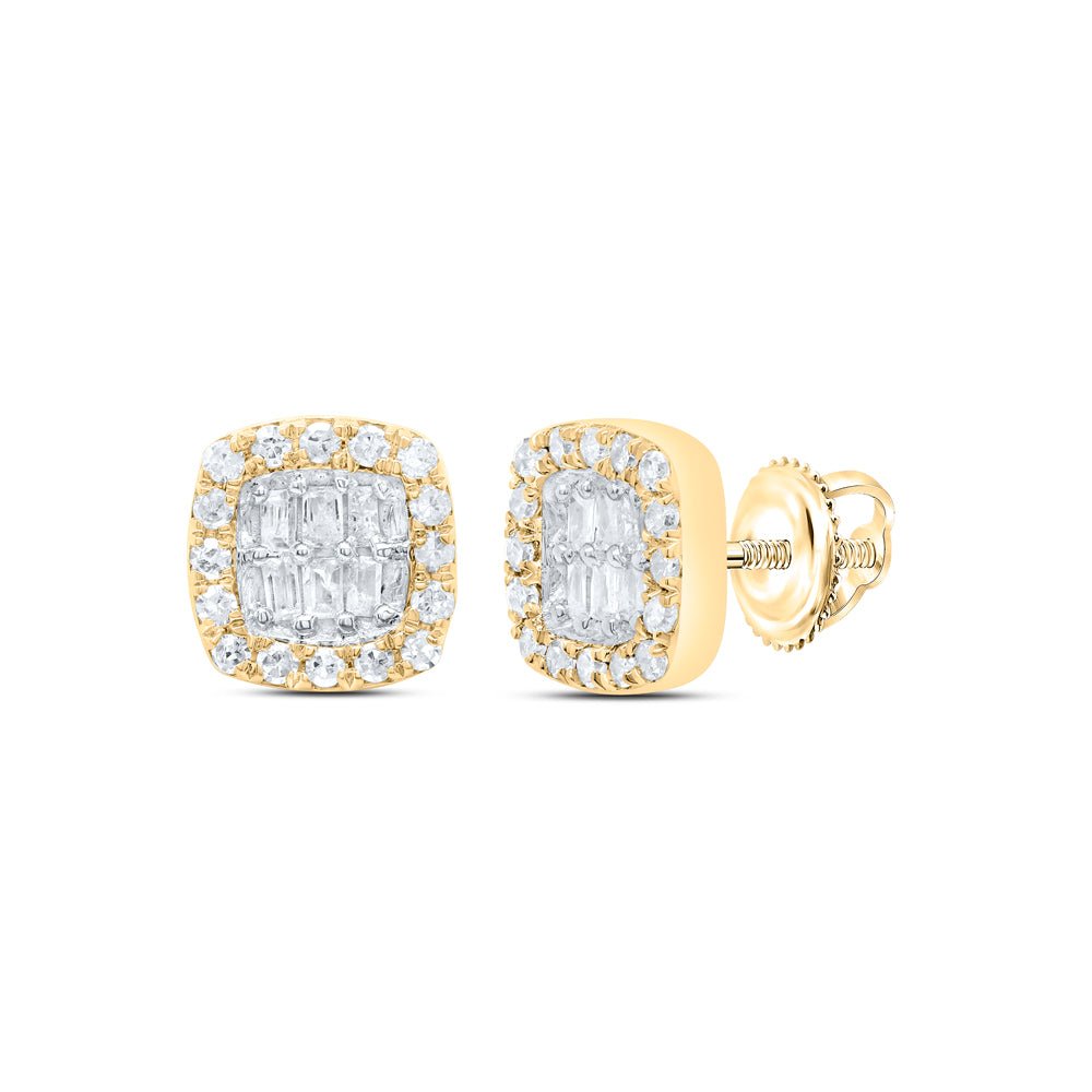 Diamond Earrings in 10K Yellow Gold with Natural Sparkle - Splendid Jewellery