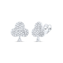 Load image into Gallery viewer, 10K White Gold Elegant Earrings with Diamond for Everyday Wear - Splendid Jewellery