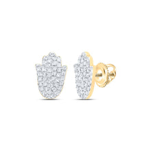 Load image into Gallery viewer, 10K Yellow Gold Diamond Earrings 1/4 Cttw - Splendid Jewellery