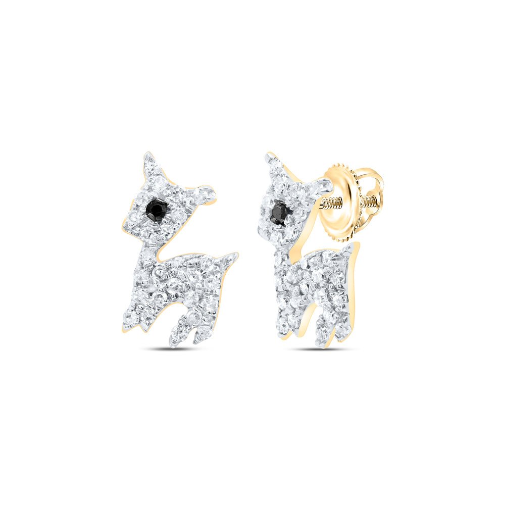 10K Yellow Gold Luxury Diamond Earrings for Everyday Wear - Splendid Jewellery