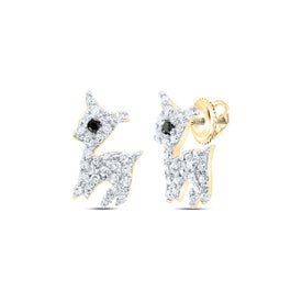 10K Yellow Gold Luxury Diamond Earrings for Everyday Wear - Splendid Jewellery