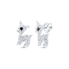 Load image into Gallery viewer, 10K White Gold Elegant Earrings with Diamond with Natural Sparkle - Splendid Jewellery
