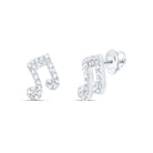 10K White Gold Gift - Ready Diamond Earrings Gift Edition - Splendid Jewellery