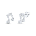 10K White Gold Gift - Ready Diamond Earrings Gift Edition - Splendid Jewellery