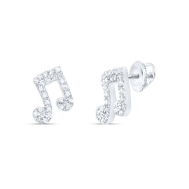 10K White Gold Gift - Ready Diamond Earrings Gift Edition - Splendid Jewellery