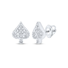 Load image into Gallery viewer, 10K White Gold Luxury Diamond Earrings with Fine Detail - Splendid Jewellery