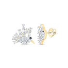 Diamond Earrings in 10K Yellow Gold with Fine Detail - Splendid Jewellery