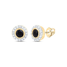 Load image into Gallery viewer, 10K Yellow Gold Diamond Earrings 1/10 Cttw - Splendid Jewellery