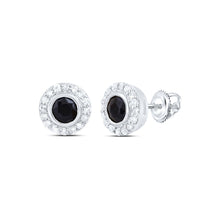 Load image into Gallery viewer, 10K White Gold Diamond Earrings - Splendid Jewellery