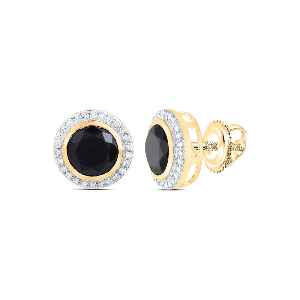10K Yellow Gold Luxury Diamond Earrings - Splendid Jewellery