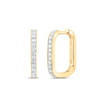 Load image into Gallery viewer, Diamond Hoop Earrings 1/4 Cttw - Splendid Jewellery
