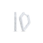10K White Gold Diamond Earrings for Everyday Wear for Everyday Wear - Splendid Jewellery