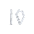 Diamond Hoop Earrings 1/3 Cttw Gift Edition - Splendid Jewellery