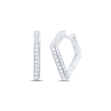 Load image into Gallery viewer, Diamond Hoop Earrings 1/3 Cttw Gift Edition - Splendid Jewellery