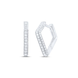 Diamond Hoop Earrings 1/3 Cttw Gift Edition - Splendid Jewellery