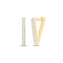 Load image into Gallery viewer, 10K Yellow Gold Diamond Earrings for Everyday Wear with Elegant Styling - Splendid Jewellery