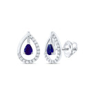 Blue Sapphire Earrings 1/8 Cttw Gift Edition - Splendid Jewellery