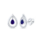 Blue Sapphire Earrings 1/8 Cttw Gift Edition - Splendid Jewellery