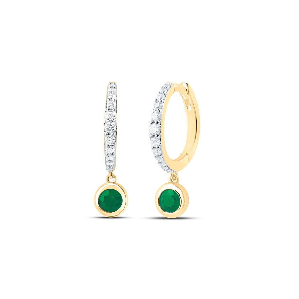 Emerald Earrings with Natural Sparkle with Elegant Styling - Splendid Jewellery