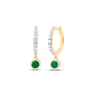 Emerald Earrings with Natural Sparkle with Elegant Styling - Splendid Jewellery