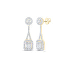 Baguette Diamond Earrings in 14K Yellow Gold Gift Edition - Splendid Jewellery