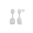 Baguette Diamond Earrings 5/8 Cttw with Elegant Styling - Splendid Jewellery