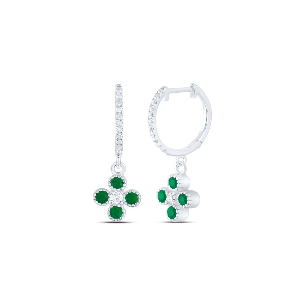Emerald Earrings 1/5 Cttw - Splendid Jewellery