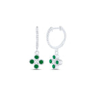Emerald Earrings 1/5 Cttw - Splendid Jewellery