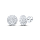 14K White Gold Elegant Earrings with Diamond Gift Edition - Splendid Jewellery