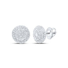 14K White Gold Elegant Earrings with Diamond Gift Edition - Splendid Jewellery