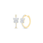 Diamond Earrings in 10K Yellow Gold with Elegant Styling - Splendid Jewellery