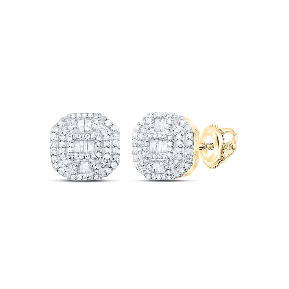 10K Yellow Gold Diamond Earrings for Everyday Wear with Natural Sparkle - Splendid Jewellery