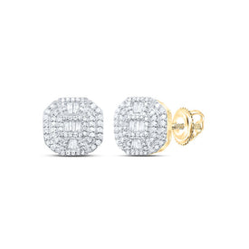 10K Yellow Gold Diamond Earrings for Everyday Wear with Natural Sparkle - Splendid Jewellery