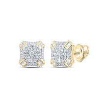 Load image into Gallery viewer, 10K Yellow Gold Elegant Stud Earrings with Diamond with Elegant Styling - Splendid Jewellery