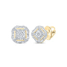 Diamond Earrings in 10K Yellow Gold for Everyday Wear - Splendid Jewellery
