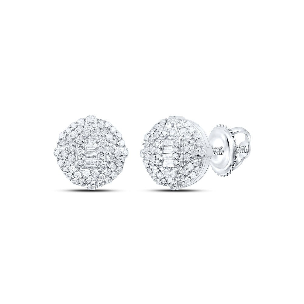 Diamond Stud Earrings 1/2 Cttw with Elegant Styling - Splendid Jewellery