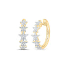 Diamond Earrings in 10K Yellow Gold for Everyday Wear - Splendid Jewellery