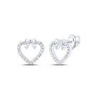 10K White Gold Luxury Diamond Earrings with Fine Detail - Splendid Jewellery