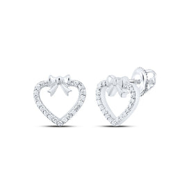 10K White Gold Luxury Diamond Earrings with Fine Detail - Splendid Jewellery