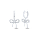 Sterling Silver Modern Diamond Earrings Gift Edition - Splendid Jewellery