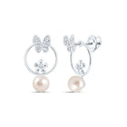 10K White Gold Pear Diamond Earrings - Splendid Jewellery