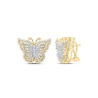 14K Yellow Gold Gift - Ready Diamond Earrings with Natural Sparkle - Splendid Jewellery