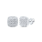 Cushion Diamond Earrings 1/10 Cttw - Splendid Jewellery