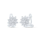 Sterling Silver Diamond Earrings for Everyday Wear with Elegant Styling - Splendid Jewellery