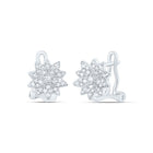 Sterling Silver Diamond Earrings for Everyday Wear with Elegant Styling - Splendid Jewellery